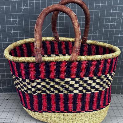 Woven Tote Bag. Nice for the Beach. 