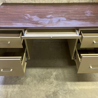 B59- vintage metal desk