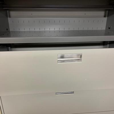 B62- 4 drawer lateral file cabinet with key
