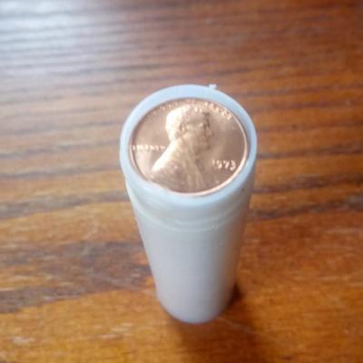 LOT 19 ROLL OD 1973 PENNIES