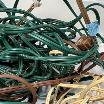 Tub of extension cords