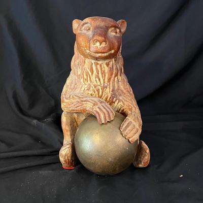 Wooden Bear Sculpture (DR-MK)