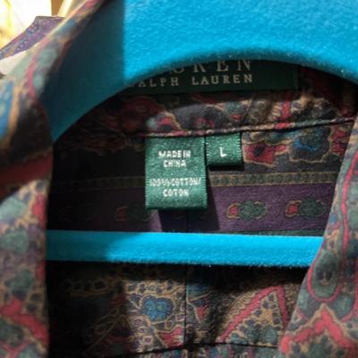 CB12- Ralph Lauren shirts (8) size Large