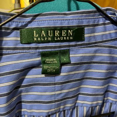 CB19- Ralph Lauren shirts (8), size Large