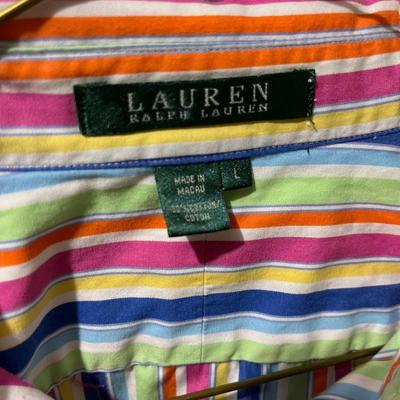 CB24- Ralph Lauren shirts (7), size Large