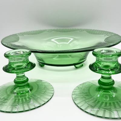 Trio (3) ~ Uranium Glass