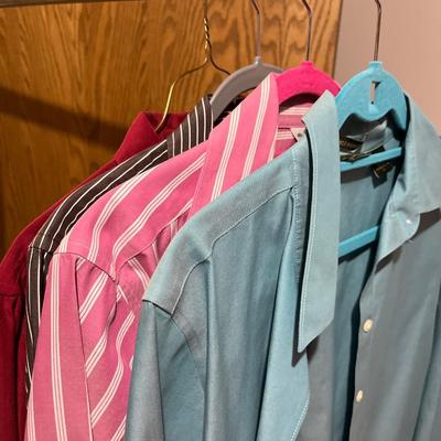 CB30- variety of shirts, size L, 12, & 10