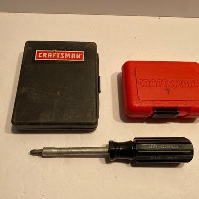 CRAFTSMAN Screwdriver Handle and a Variety of Bits