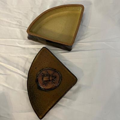 Unique Ceramic Platter and Dishes with Beetle Design & More (DR-MK)