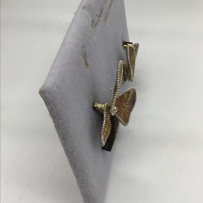Princess handmade pin and clip on earrings