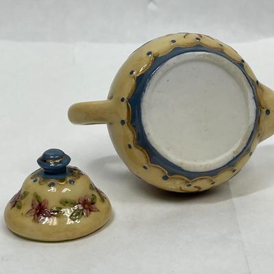 Teapot-Shaped Ceramic Trinket Box