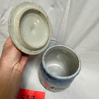 Salt glaze Coffee canister