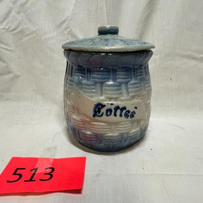 Salt glaze Coffee canister