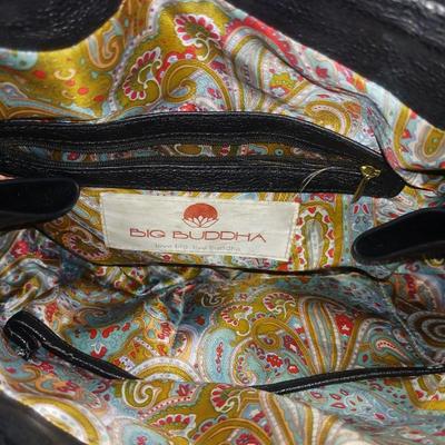 BIG BUDDHA LEATHER PURSE WITH SILK LINING