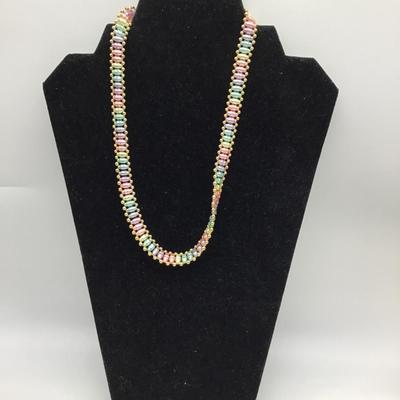 Vintage rainbow colored necklace