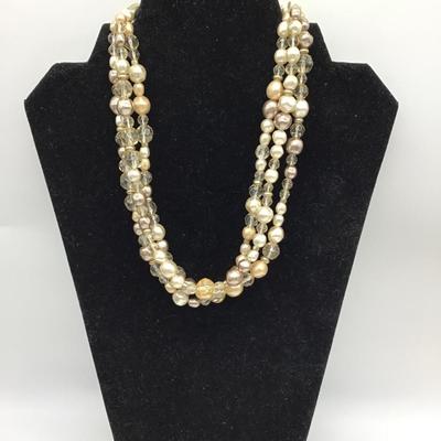 LC design beaded necklace