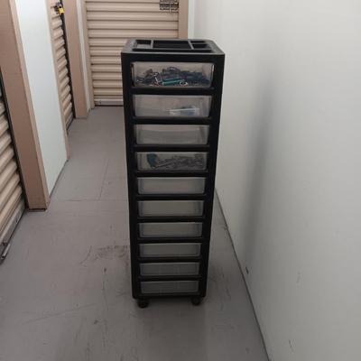 TWO IDENTICAL 10 DRAWER ORGANIZERS (ONLY 1 WAS PHOTOGRAPHED)