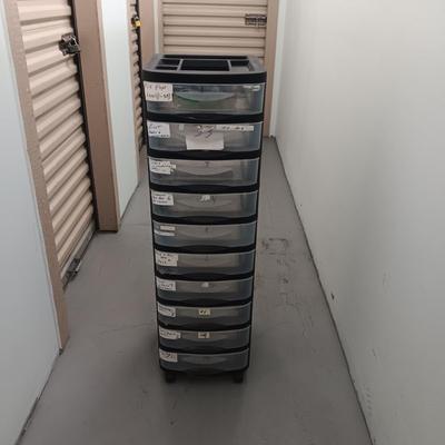 TWO IDENTICAL 10 DRAWER ORGANIZERS (ONLY 1 WAS PHOTOGRAPHED)
