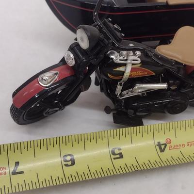 Harley-Davidson 1933 Collectible Die Cast Motorcycle with Sidecar Coin Bank with Box (#22)