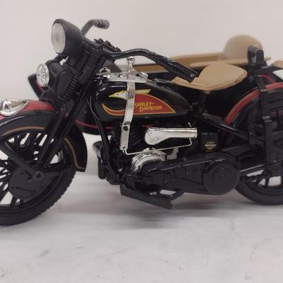 Harley-Davidson 1933 Collectible Die Cast Motorcycle with Sidecar Coin Bank with Box (#22)