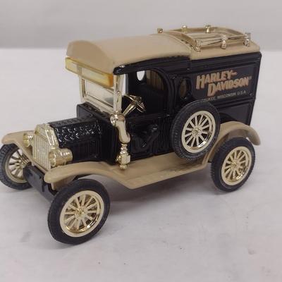 Harley-Davidson 1913 Ford Model T Van Die Cast Coin Bank with Box (#23)