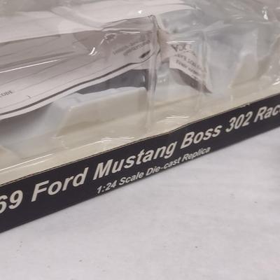 Harley-Davidson 1969 Ford Mustang Boss 302 Racer Die Cast with Box (#24)