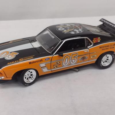 Harley-Davidson 1969 Ford Mustang Boss 302 Racer Die Cast with Box (#24)