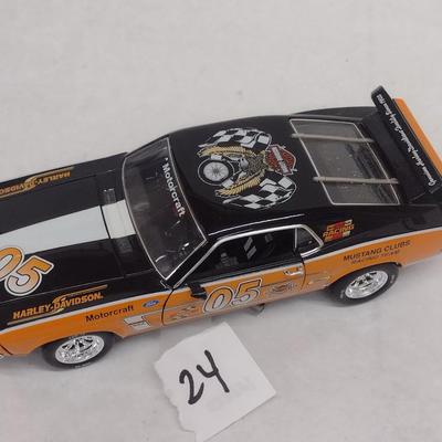 Harley-Davidson 1969 Ford Mustang Boss 302 Racer Die Cast with Box (#24)