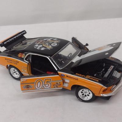 Harley-Davidson 1969 Ford Mustang Boss 302 Racer Die Cast with Box (#24)