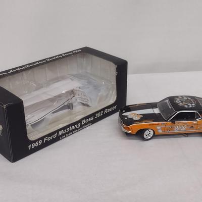 Harley-Davidson 1969 Ford Mustang Boss 302 Racer Die Cast with Box (#24)