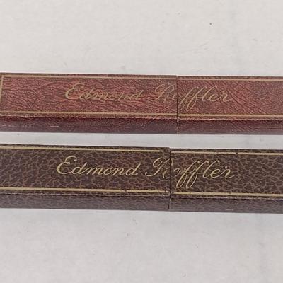 Pair of Vintage Edmond Roffler Straight Blade Shavers with Celluloid Handles (#1)