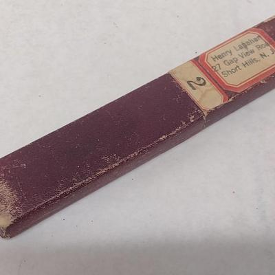 Vintage Wester Bros. Del Fi Straight Blade Shaver with Wood Grain Celluloid Handle and Box (#3)