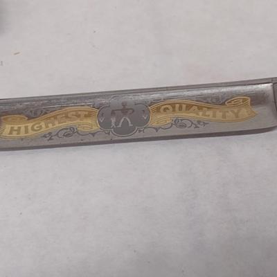 Vintage The Fisher 'Highest Quality' Straight Blade Shaver with Celluloid Handle and Box (#4)