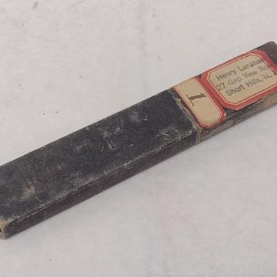 Vintage L. M. Taylor 'Oh, You Kid' Straight Blade Shaver with Celluloid Handle and Box (#5)