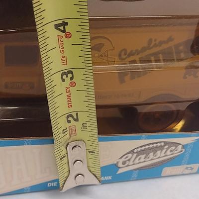 ERTL Carolina Panthers Antique Panel Van Team Die Cast Coin Bank with Box (#27)