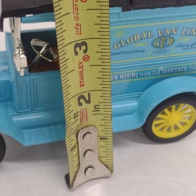 ERTL1913 Gobal Van Lines Model T Delivery Van Die Cast Coin Bank with Box (#28)