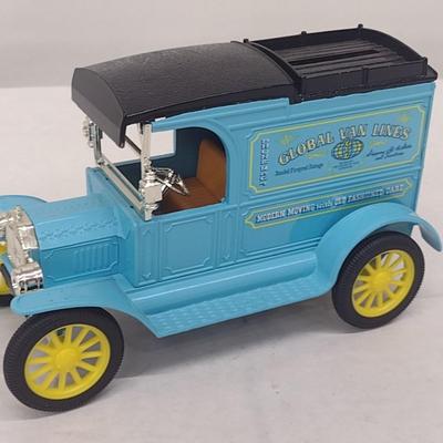 ERTL1913 Gobal Van Lines Model T Delivery Van Die Cast Coin Bank with Box (#28)