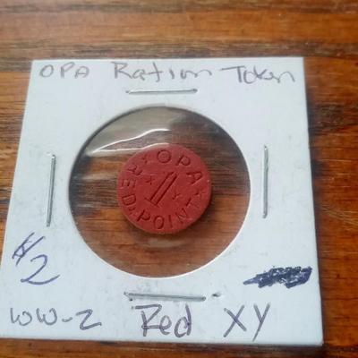 LOT 43 WW II RATION TOKEN