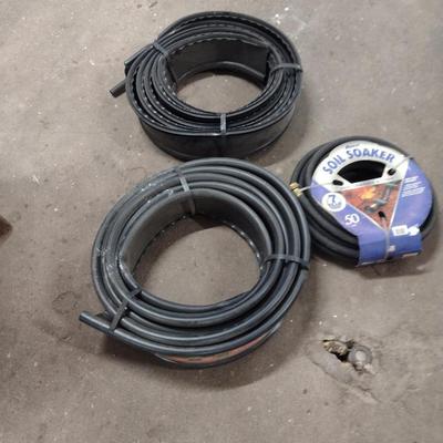 Plastic Garden Edging and 50' Soaker Hose