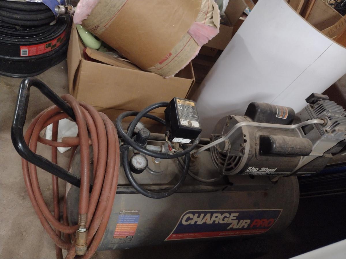 Charge Air Pro Air Compressor 5 Hp, 20 Gallon
