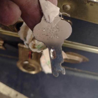 Pair of Travel Trunks with Keys