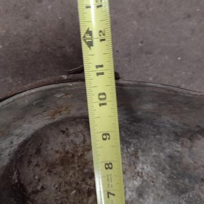 Vintage Galvanized Metal Ash Bucket (Choice A)