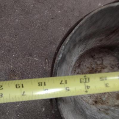 Vintage Galvanized Metal Ash Bucket (Choice A)