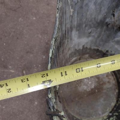 Galvanized Metal Ash Bucket (Choice B)