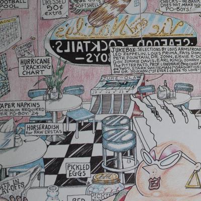 Bunny Matthews - Vic and Nat'ly's "Nint' Ward Nawlins" Print