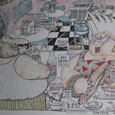 Bunny Matthews - Vic and Nat'ly's "Nint' Ward Nawlins" Print