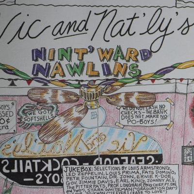 Bunny Matthews - Vic and Nat'ly's "Nint' Ward Nawlins" Print