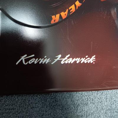 LARGE TIN NASCAR "KEVIN HARVICK" BUD HAPPY HOUR SIGN