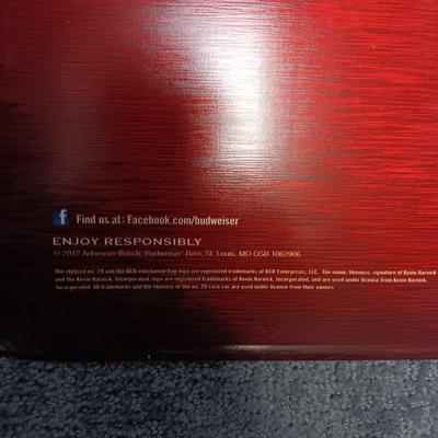 LARGE TIN NASCAR "KEVIN HARVICK" BUD HAPPY HOUR SIGN