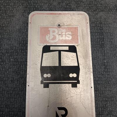 ALUMINUM BUS STOP SIGN